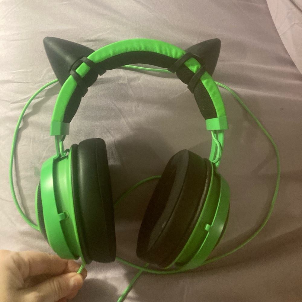 Razor headset with cat ears